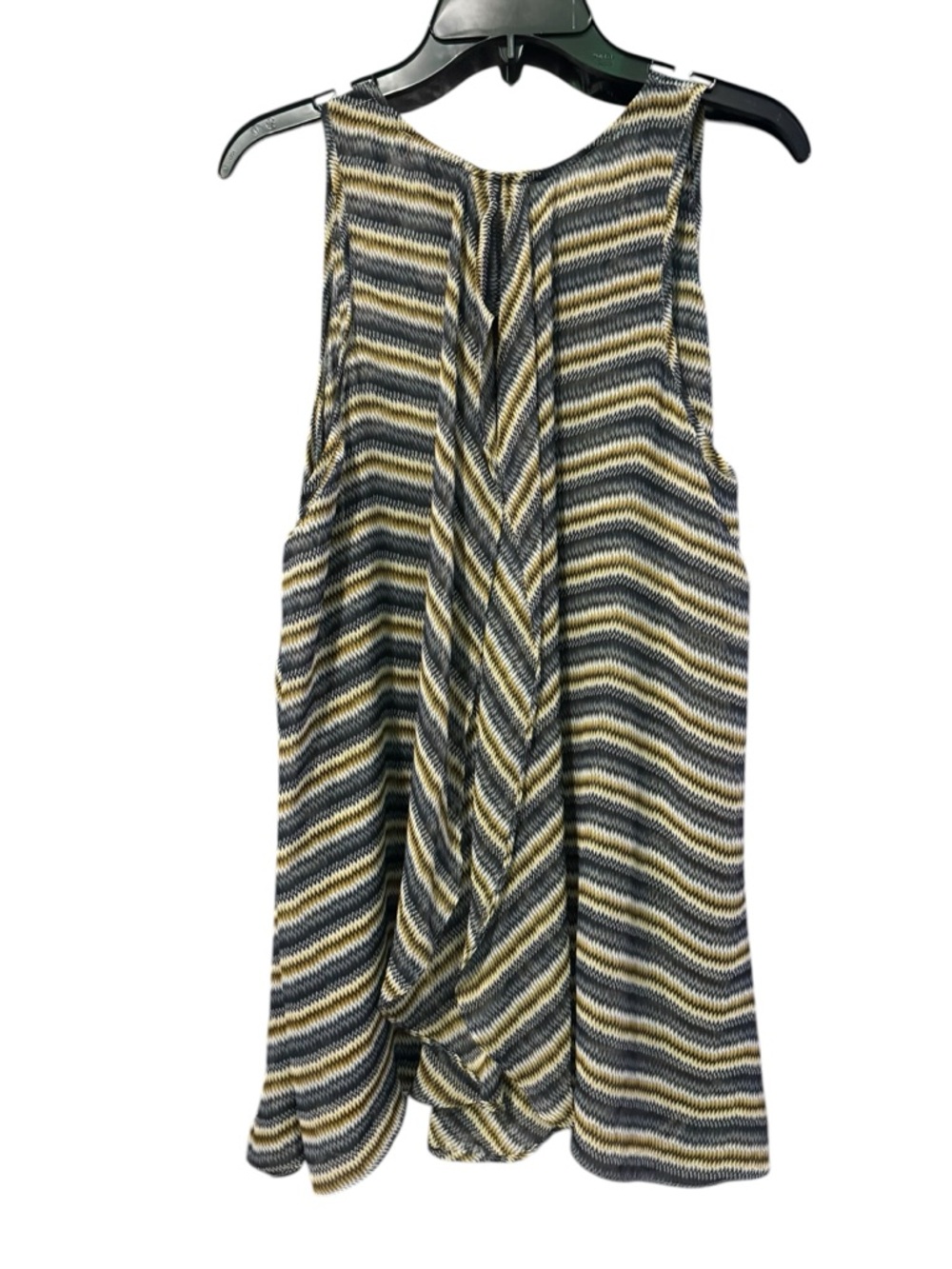 UMGEE Zig Zag Sheer Tunic Tank XL 21.5” p2p Gray/Cream EUC - Picture 10 of 12